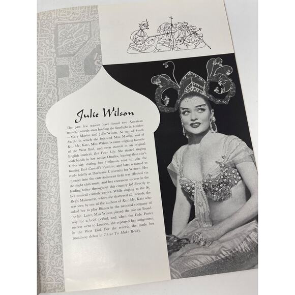 1955 Kismet Playbill and Program Taft Theatre Edwin Lester Julie Wilson - Picture 11 of 16